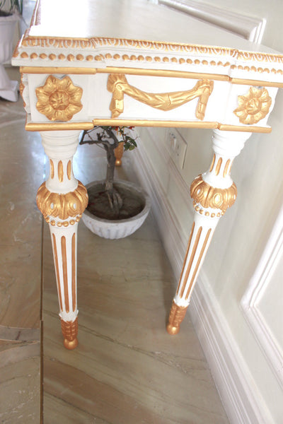 Console table inspired by classic Louis XVI