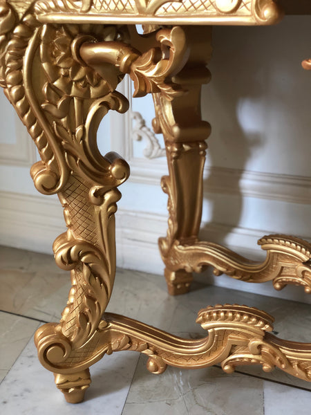 Console table inspired by Frederician rococo era