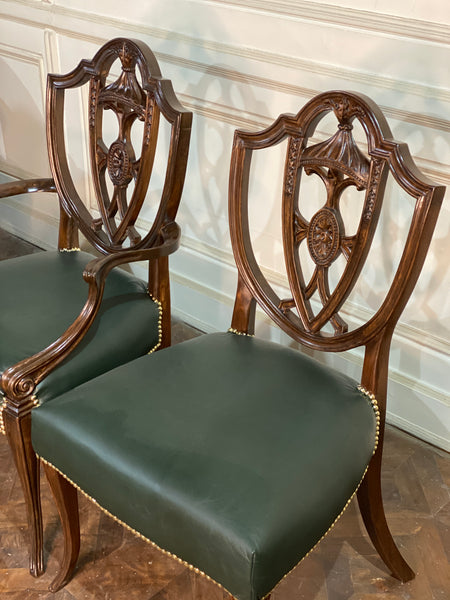 Chairs for the dining inspired by shield back Hepplewhite