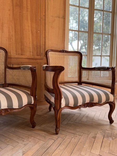 Louis XV Bergère with wicker~