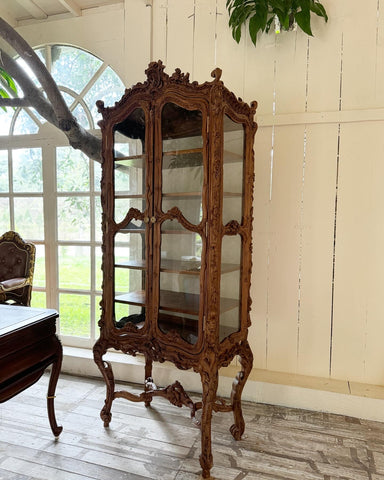 Exquisite Louis XV Rococo Armoire/Vitrine