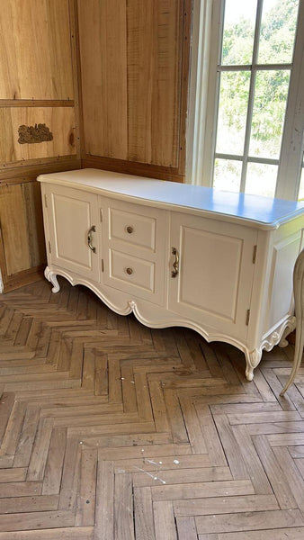 Petite rococo credenza customised as a media unit