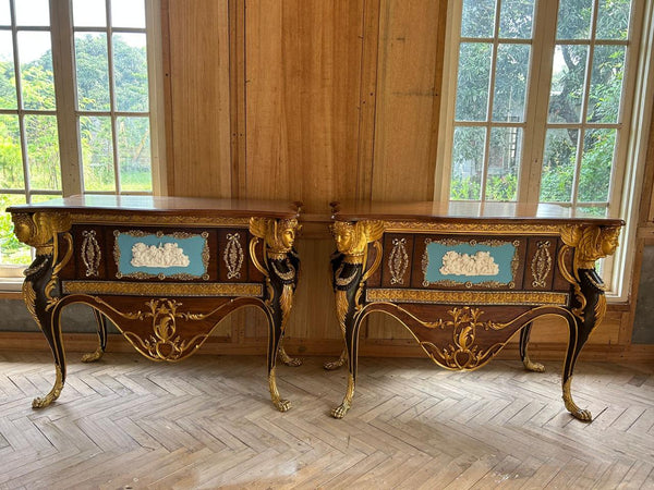 Console Inspired by a late Louis XVI Bois Citronnier~
