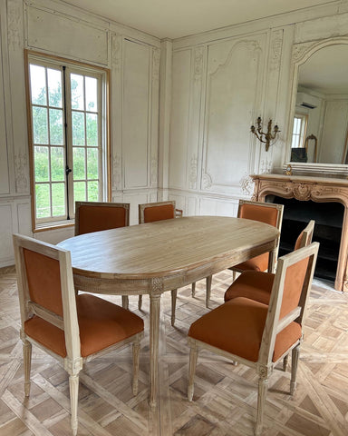 Oval Louis XVI dining table