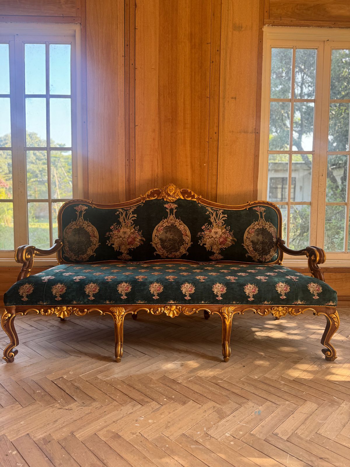 Louis XV Bergère with cherub