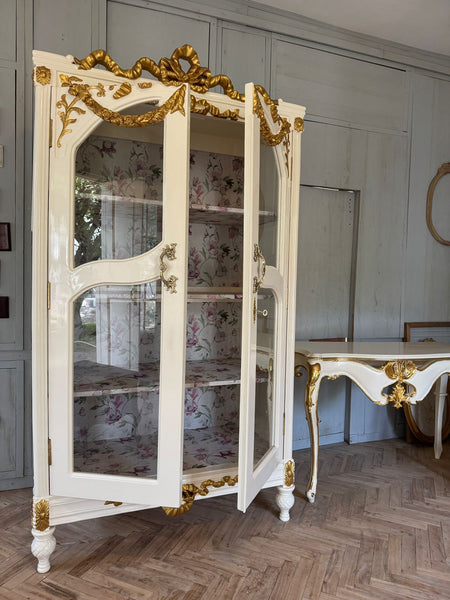Louis XVI armoire with unfurling ribbon~