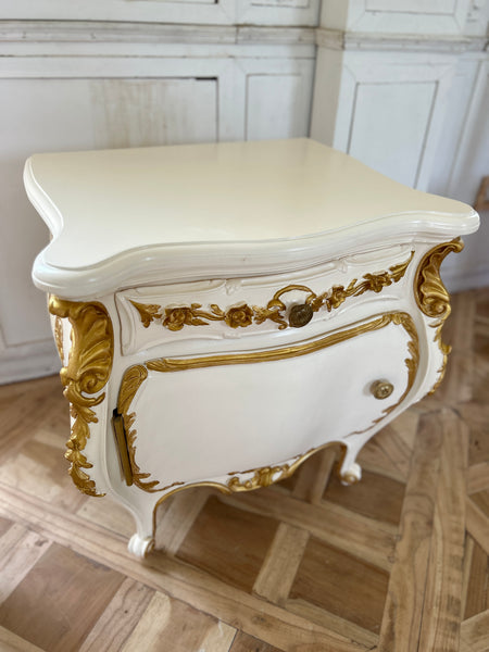 Surreal petite commode as nightstands