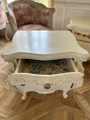Surreal petite commode as nightstands