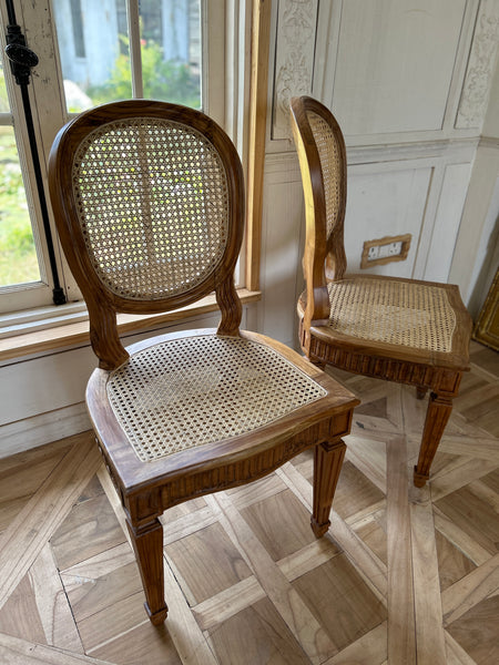 Country style Louis XVI chairs