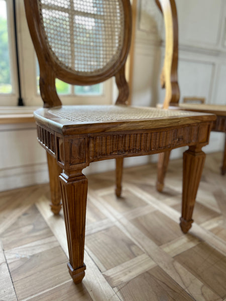 Country style Louis XVI chairs