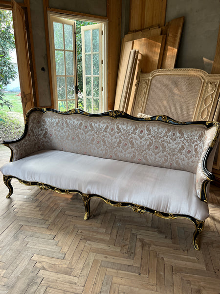 Louis XV Bergere with timeless carving