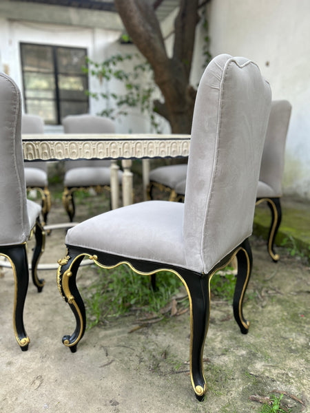 Upholstered Louis XV dining Chair