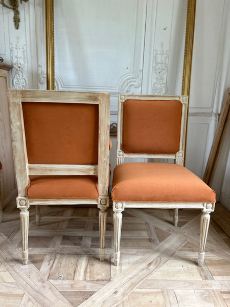 Classic Louis XVI Square back petite chairs