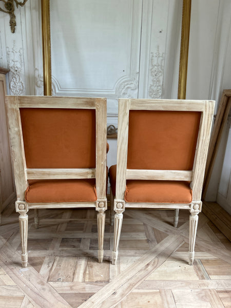 Classic Louis XVI Square back petite chairs