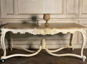 Louis XV dining table with strechers~