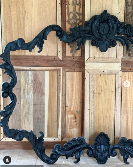 Louis XV rococo frame with dramatic curves