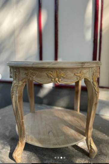Louis XV side table with country features~
