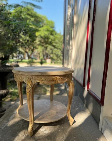 Louis XV side table with country features~