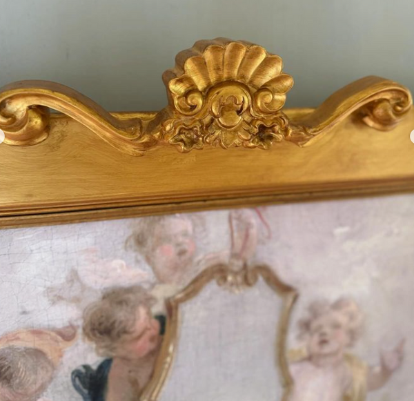 Petite Louis XVI frame with cartouche~