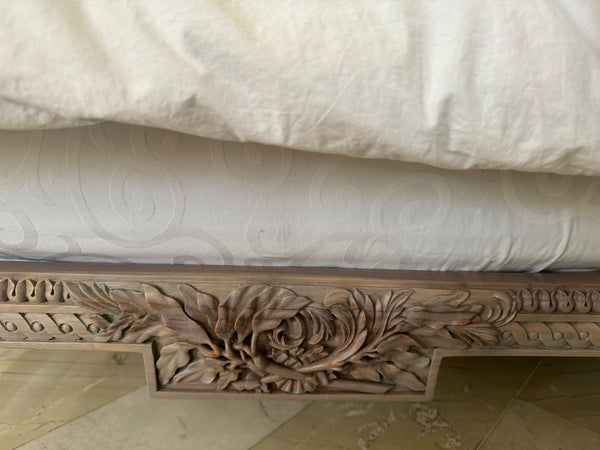 Four Poster Louis XVI Bed with cherub and ciel de lit