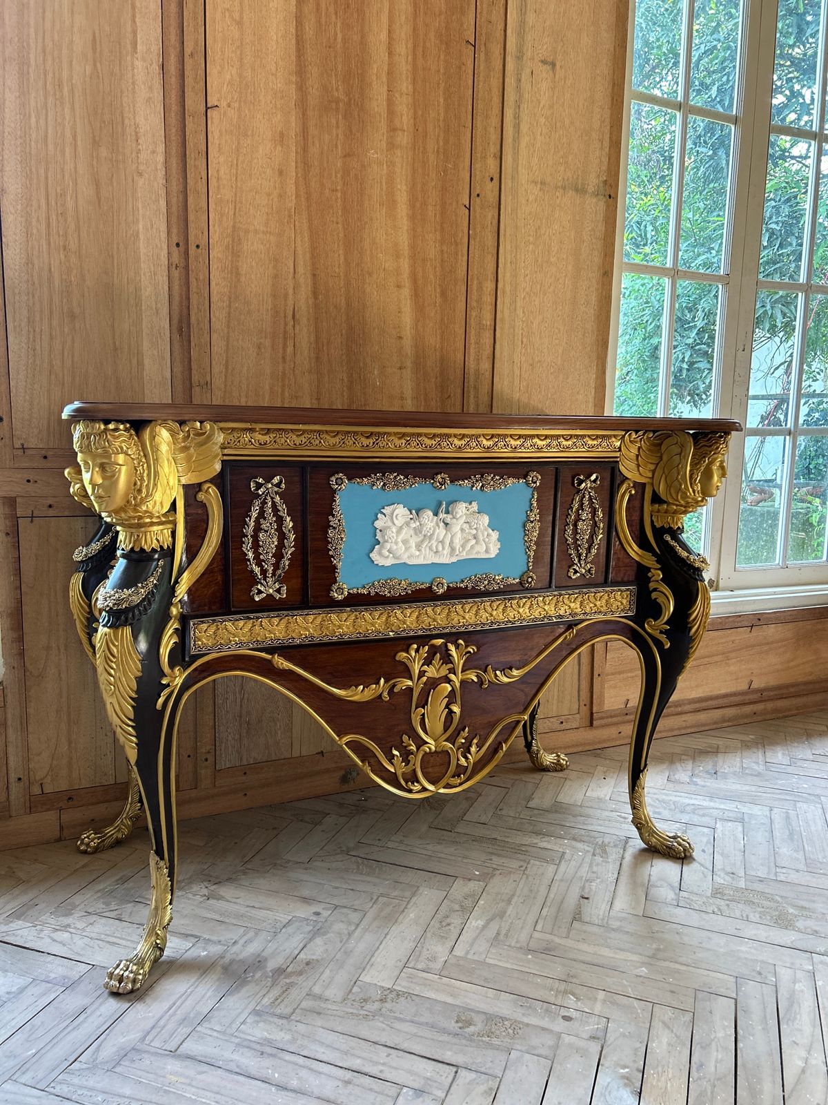 Console Inspired by a late Louis XVI Bois Citronnier~