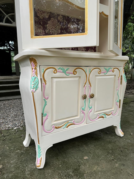Country style armoire with elegant finish~