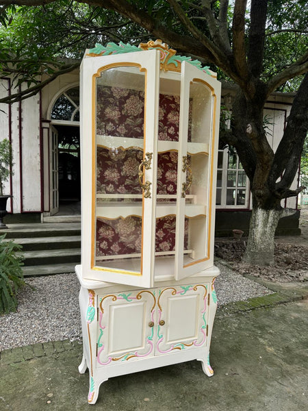 Country style armoire with elegant finish~