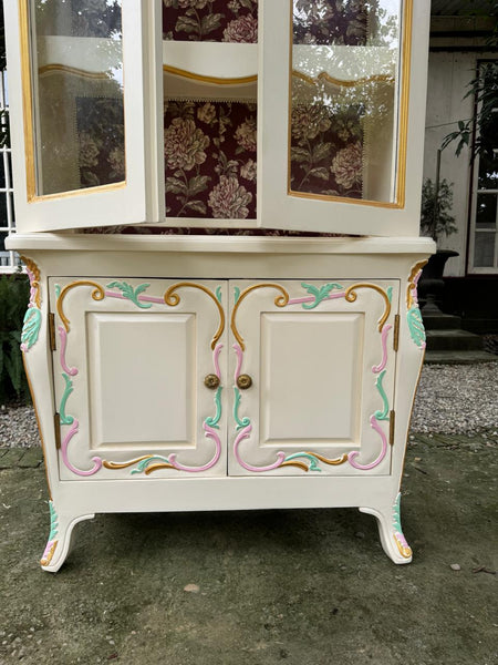 Country style armoire with elegant finish~