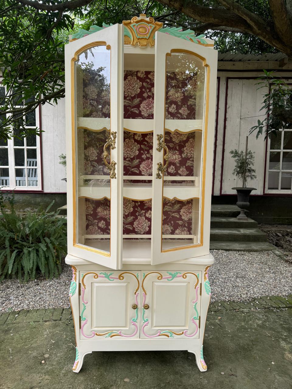 Country style armoire with elegant finish~