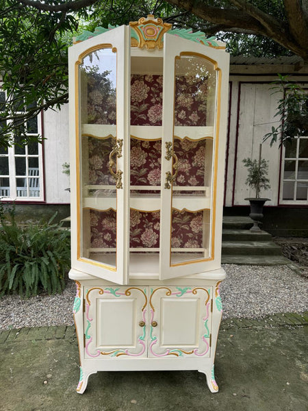 Country style armoire with elegant finish~
