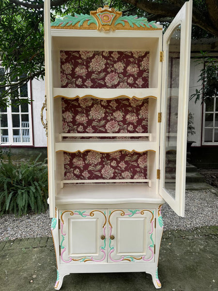 Country style armoire with elegant finish~