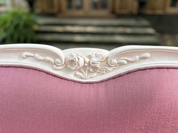 Elegant Louis XV bergere with sleek carving~