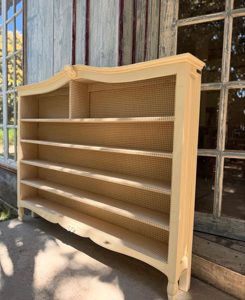 Wall shelf armoire with cherub~
