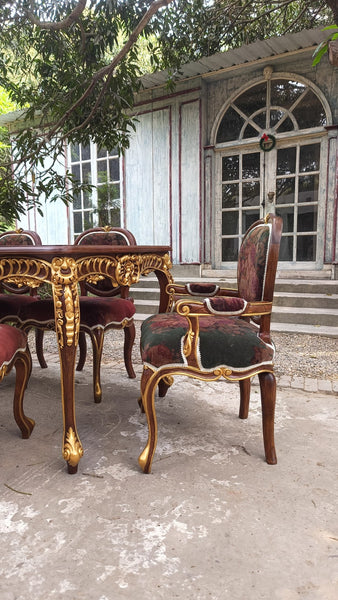 Chair inspired by Louis XV, with oval silhouette~