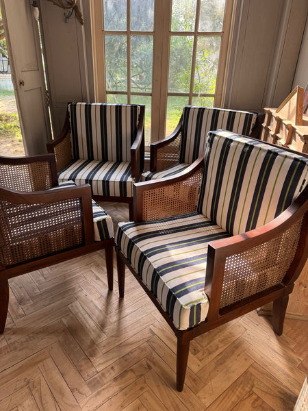 Casual styled Armchairs with wicker back~