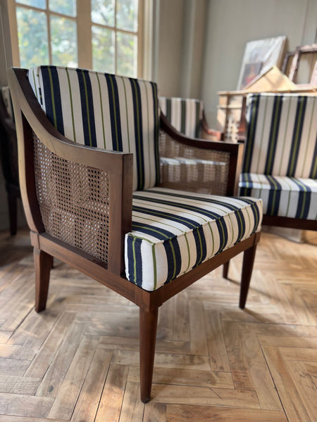 Casual styled Armchairs with wicker back~