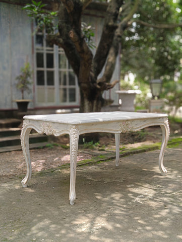 Country style Louis XV dining table with pastels~