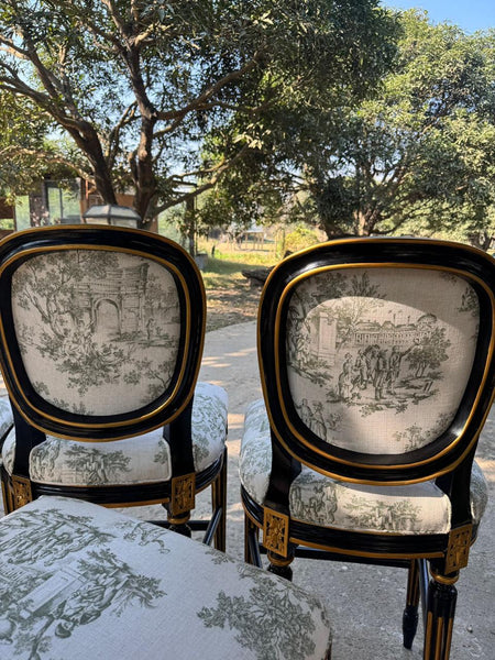 Classic Louis XVI Bar Chairs~