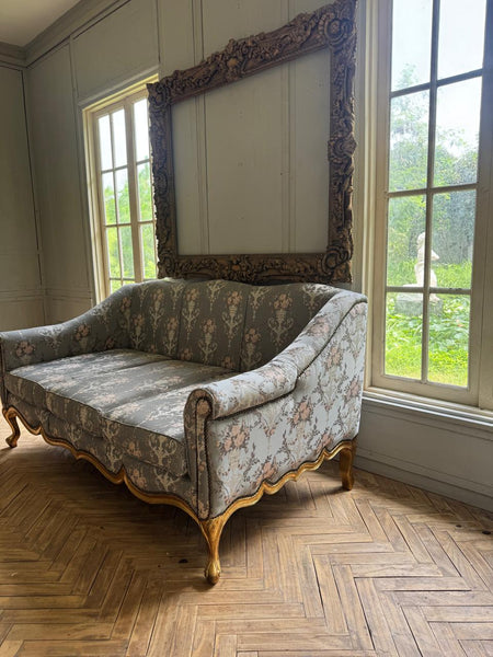 Sofa with a sleek Louis XV silhouette~