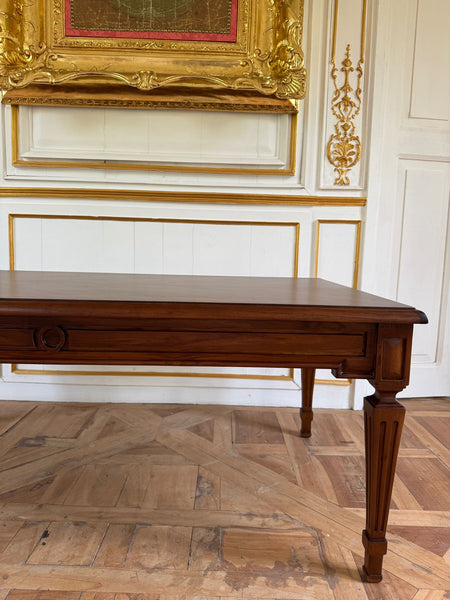 Louis XVI centre table in warm walnut~
