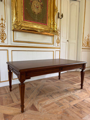 Louis XVI centre table in warm walnut~
