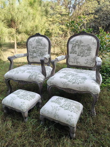 Louis XV fatueil in country grey~