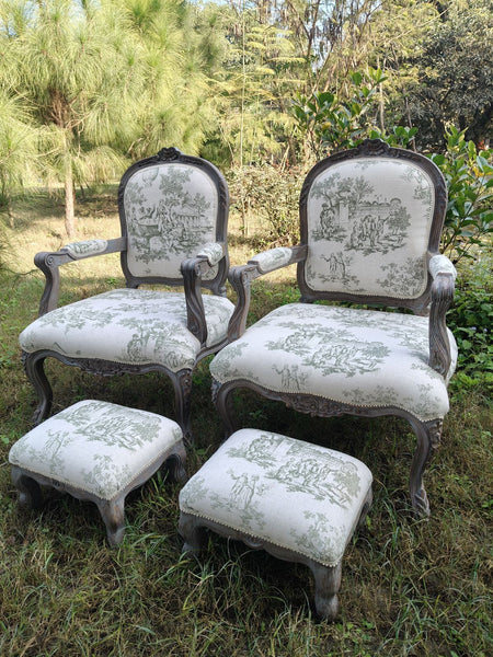 Louis XV fatueil in country grey~