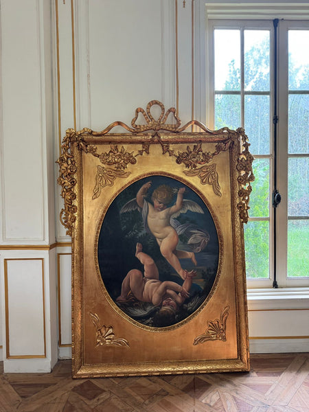 Late Louis XVI frame with wreathes from the Unfurling in larger proportions~