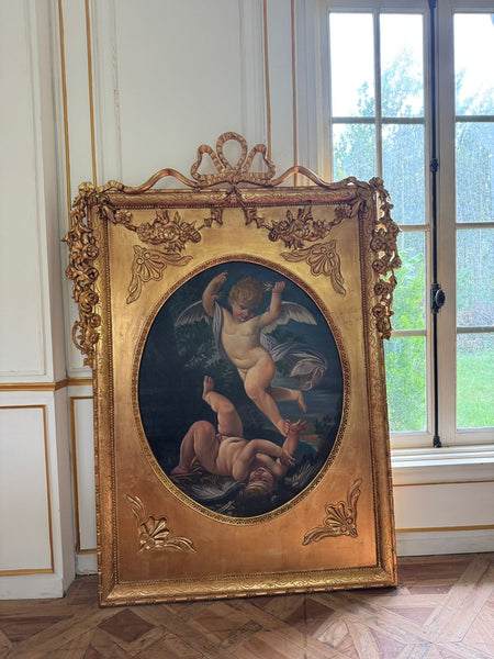 Late Louis XVI frame with wreathes from the Unfurling in larger proportions~