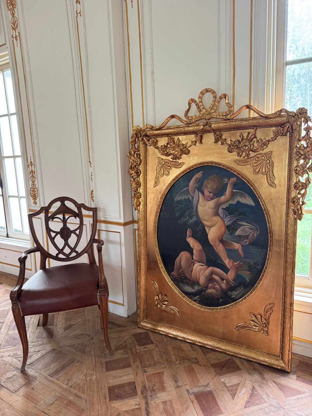 Late Louis XVI frame with wreathes from the Unfurling in larger proportions~