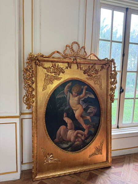 Late Louis XVI frame with wreathes from the Unfurling in larger proportions~