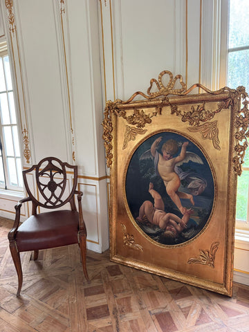 Late Louis XVI frame with wreathes from the Unfurling in larger proportions~