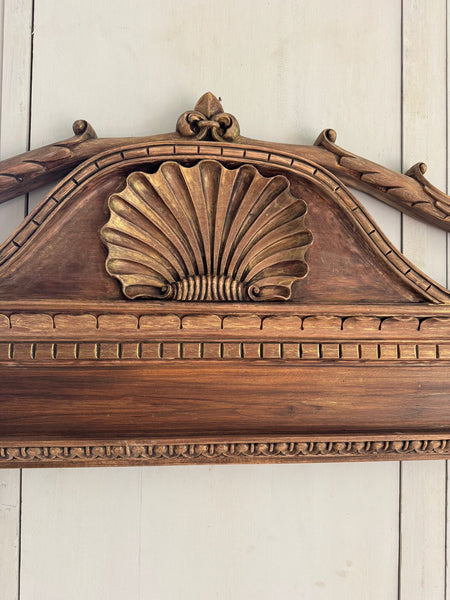 Aedicula frame with Renaissance motifs in rustic finish~