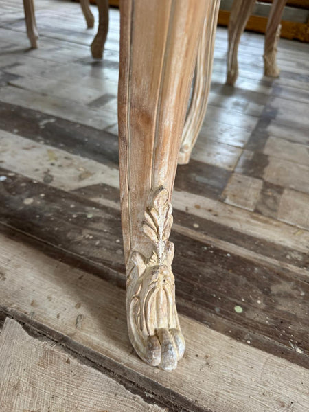 Provençal Dining table with pomogranate and brass ornaments~
